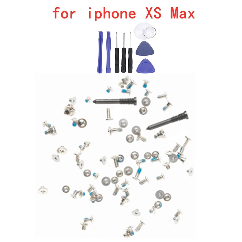 Полный набор винтов для iPhone XS Max ремонтный болт полный комплект запасная