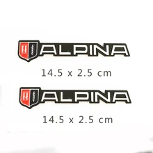 1 шт. кузова автомобиля Fender сбоку металлическая хромированная Алюминий сплав пьедестал 3D значок с эмблемой наклеивающиеся Переводные картинки для детей BMW Alpina B5 B6 B7 D3