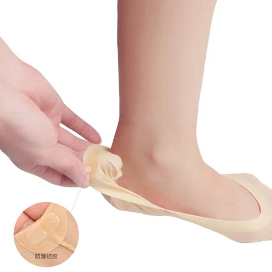 

New 1Pair Women Summer Fashion Cotton Casual Short Boat Socks Antiskid Invisible Liner No Show Peds Low Cut Anti Skid Ice Stocks