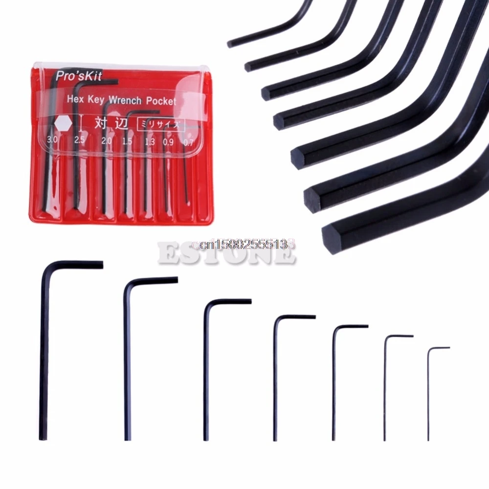 Buy 7x Mini Hex Allen Wrench Micro 0.7mm 3mm Hexagon