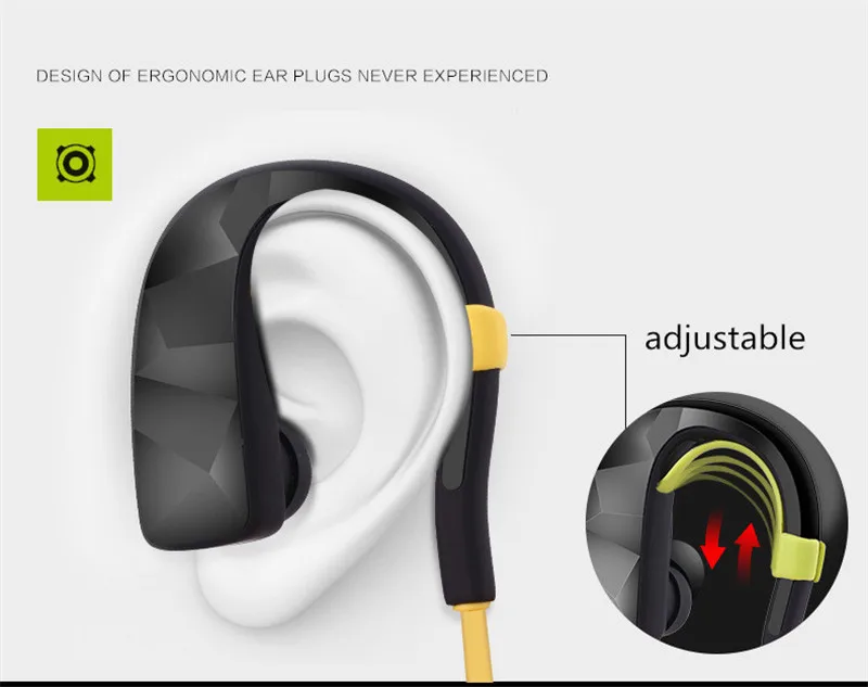 New Style Wireless Stereo 4.0 Bluetooth Headsets sweatproof Noise Cancelling with Microphone Earplugs Neckband type PE12 (18)