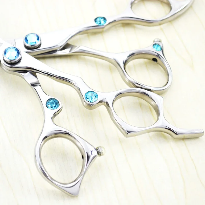 Набор ножниц для волос, алмазные Новые Титановые 6,5 дюймовые высококачественные ножницы для стрижки и истончения