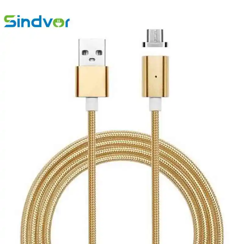 

Sindvor 1M Magnetic Charge Cable Micro USB Cable For iPhone XR XS Max X Magnet Charger USB Micro Cable LED Charging Wire Cord