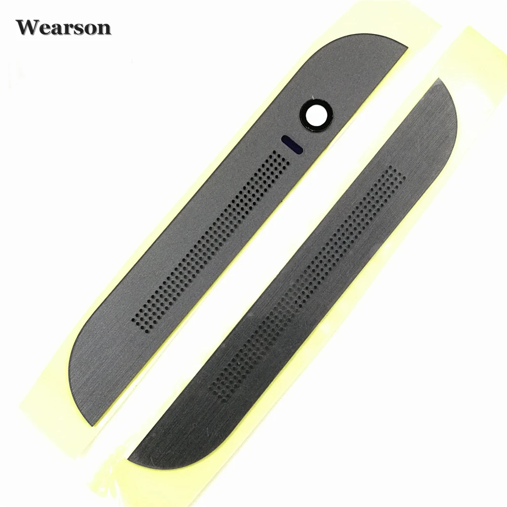 M8 Front Camera Top Bottom Cover Cap With Sticker For HTC One M8 Front Face Housing Speaker Grill Cap High Quality (1)