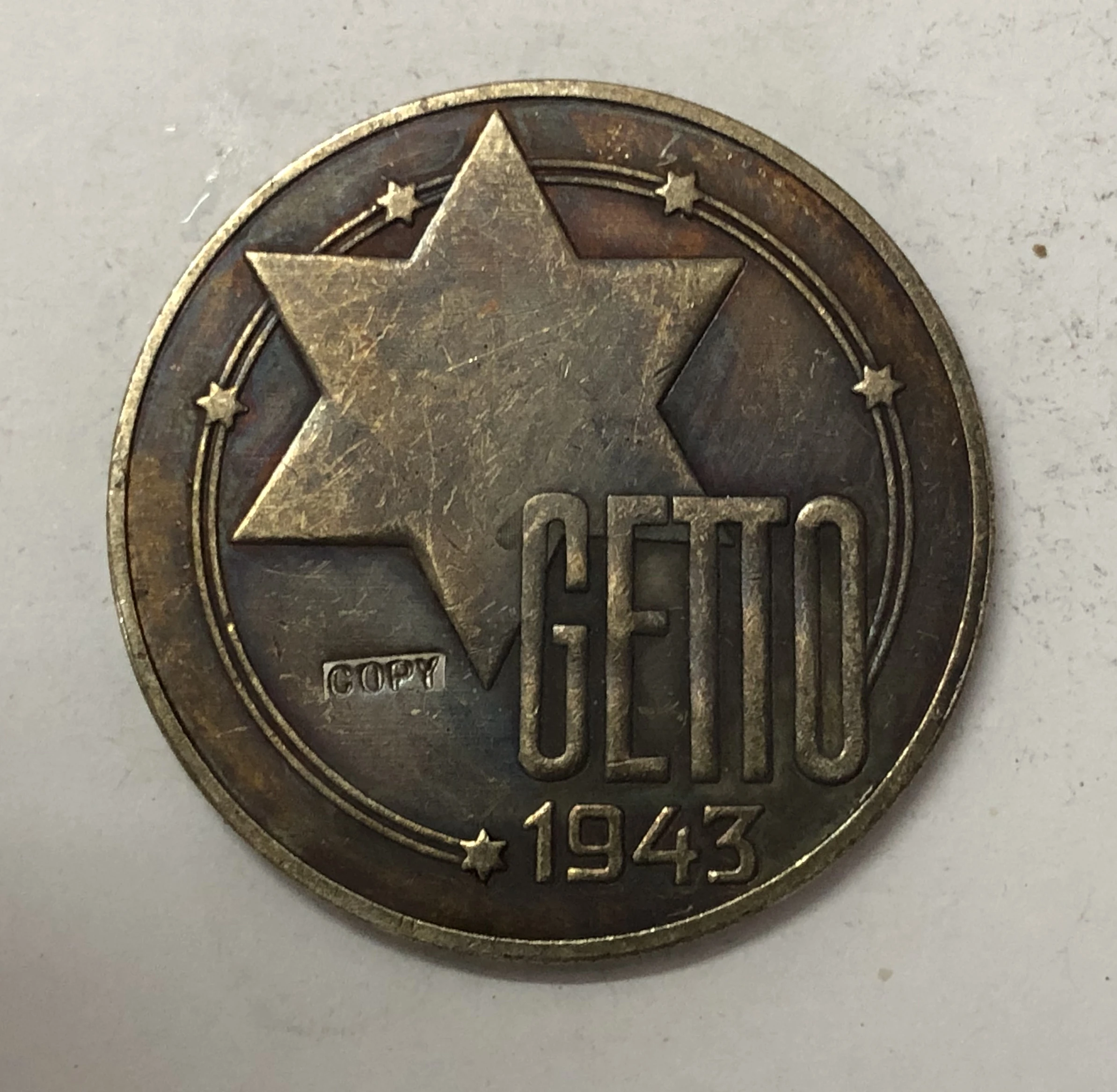 

1943 Poland 20 Mark Jewish Ghetto Coinage Al