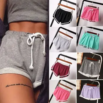 

Women Sports Shorts Casual Ladies Beach Summer Running Gym Sports Hot Shorts 4Colors