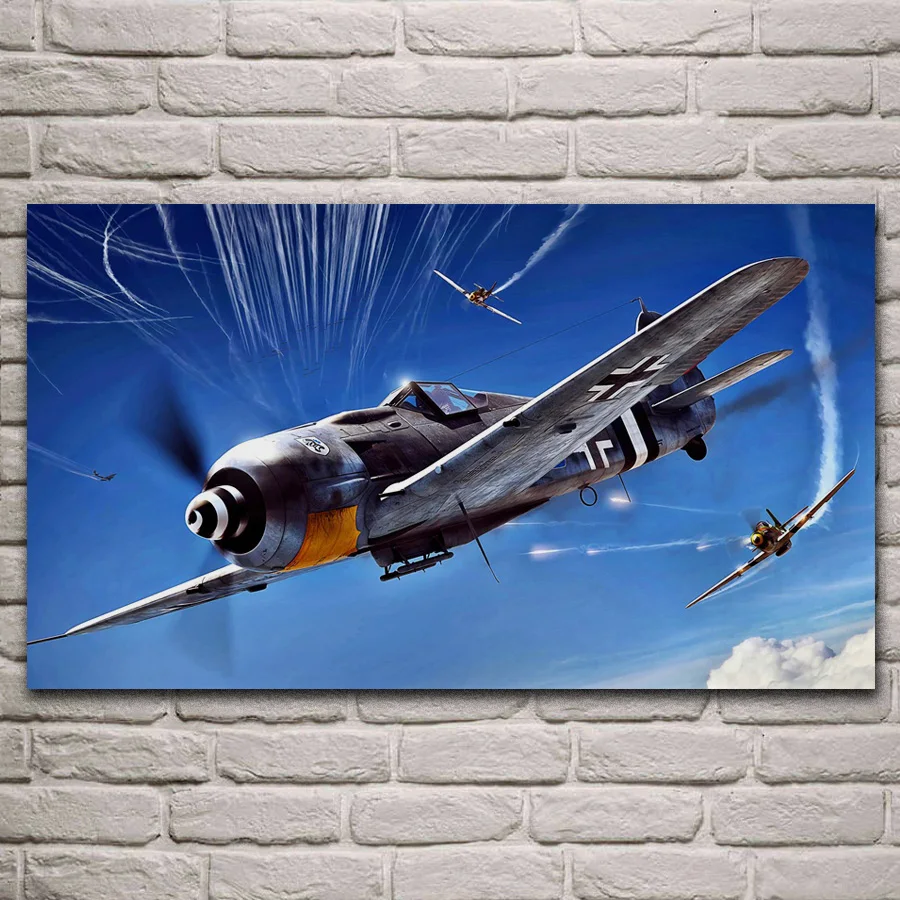 Ww2 aircraft battle p 51d fw 190a r8 украшение для гостиной домашний Настенный декор деревянная