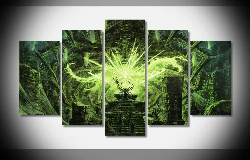 7223 World Of Warcraft плакат деревянной рамке галерея wrap art печать домашнего декора стены подарок настенные картины уже висел цифровой