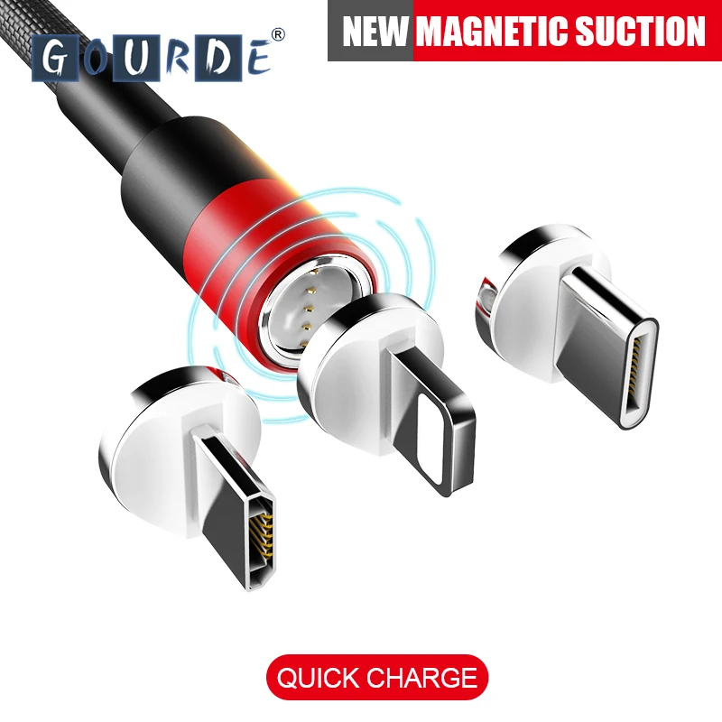 Гурд Быстрый Магнитный кабель Micro Тип usb C Зарядное устройство для зарядки iPhone XS X XR