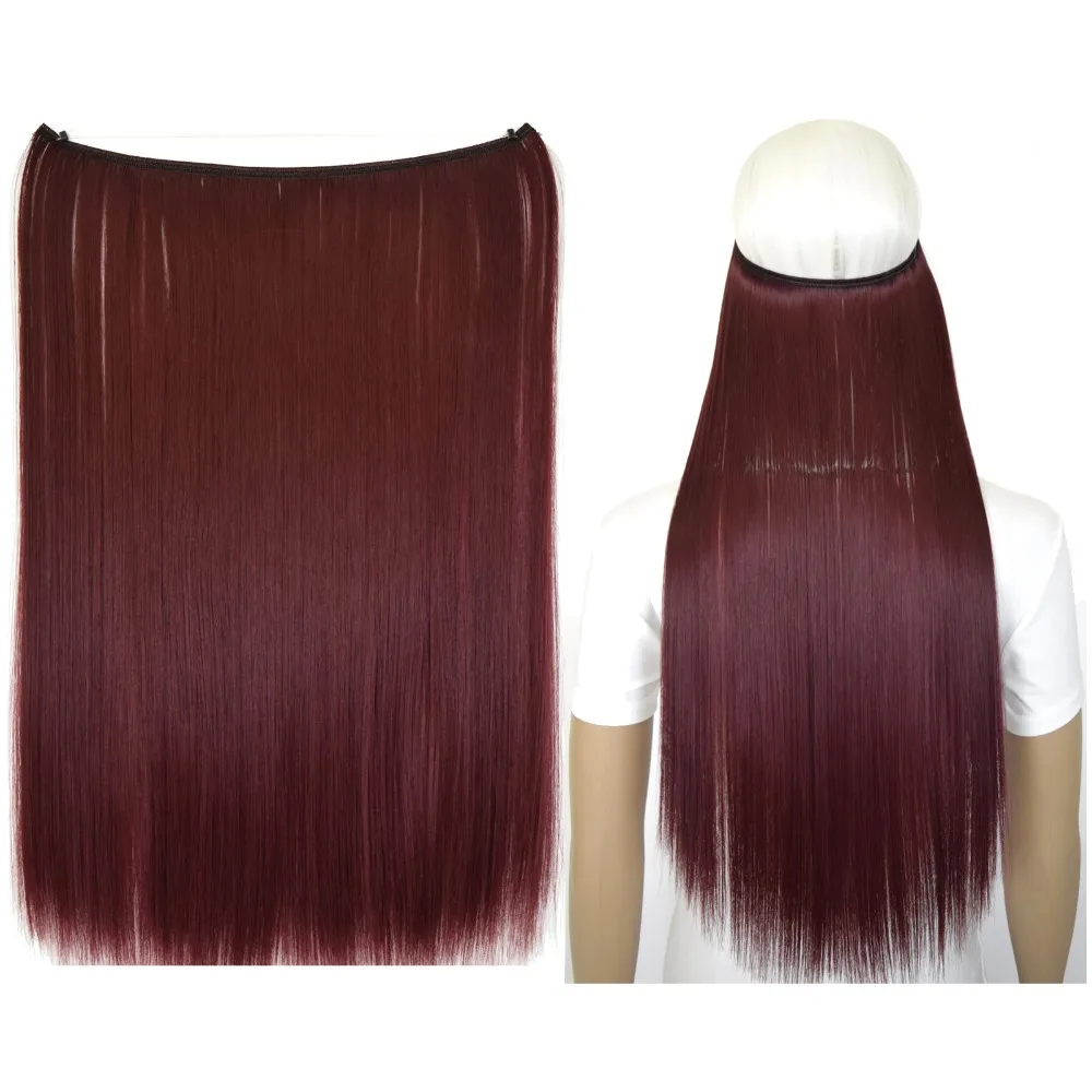 20 (50cm) 50g straiht mircale wire hair extension hot resistant synthetic 30 colors available