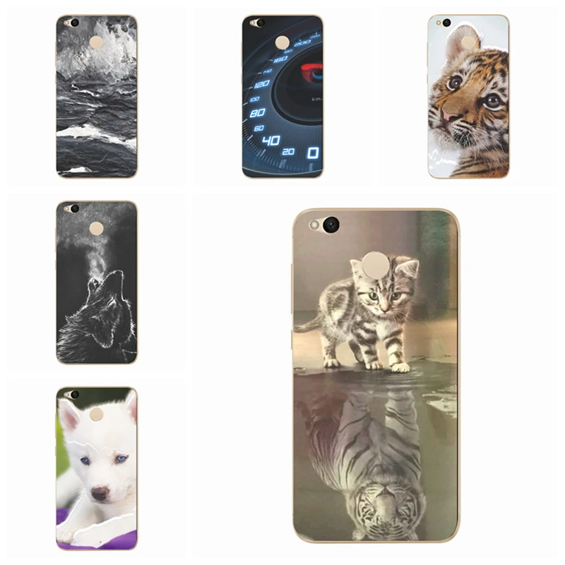 Silicone For Xiaomi Redmi 4X Note 4 3 Pro Soft TPU Cartoon Domineering animal Cover Mi A1 Phone Case S132 |