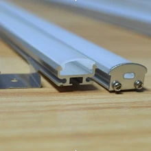 Светодиодный профиль серии с крышкой ПК и торцевыми крышками Алюминий канал для светодиодный полосы 2,5 м/шт. 30 шт./лот