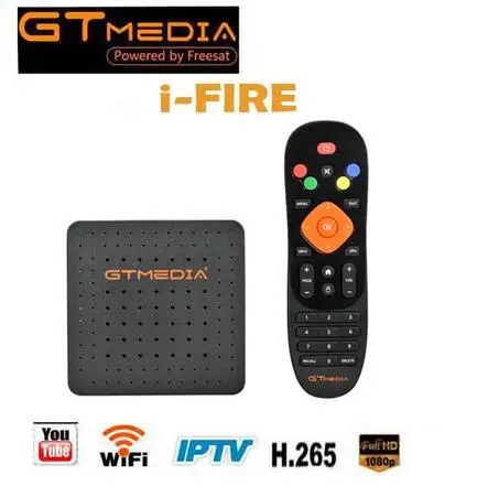 GTmedia IFire спутниковый ТВ приемник полный 1080P Встроенный 2,4G WiFi box Поддержка Youtube