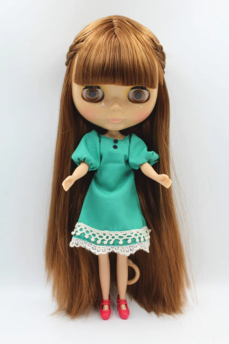 Recolocar o Cabelo Boneca da Moda Blygirl Boneca Blyth Corpo - 6 Moda Pode Castanho Claro Maquiagem Trigo Muscular 1 16 High Quality doll body