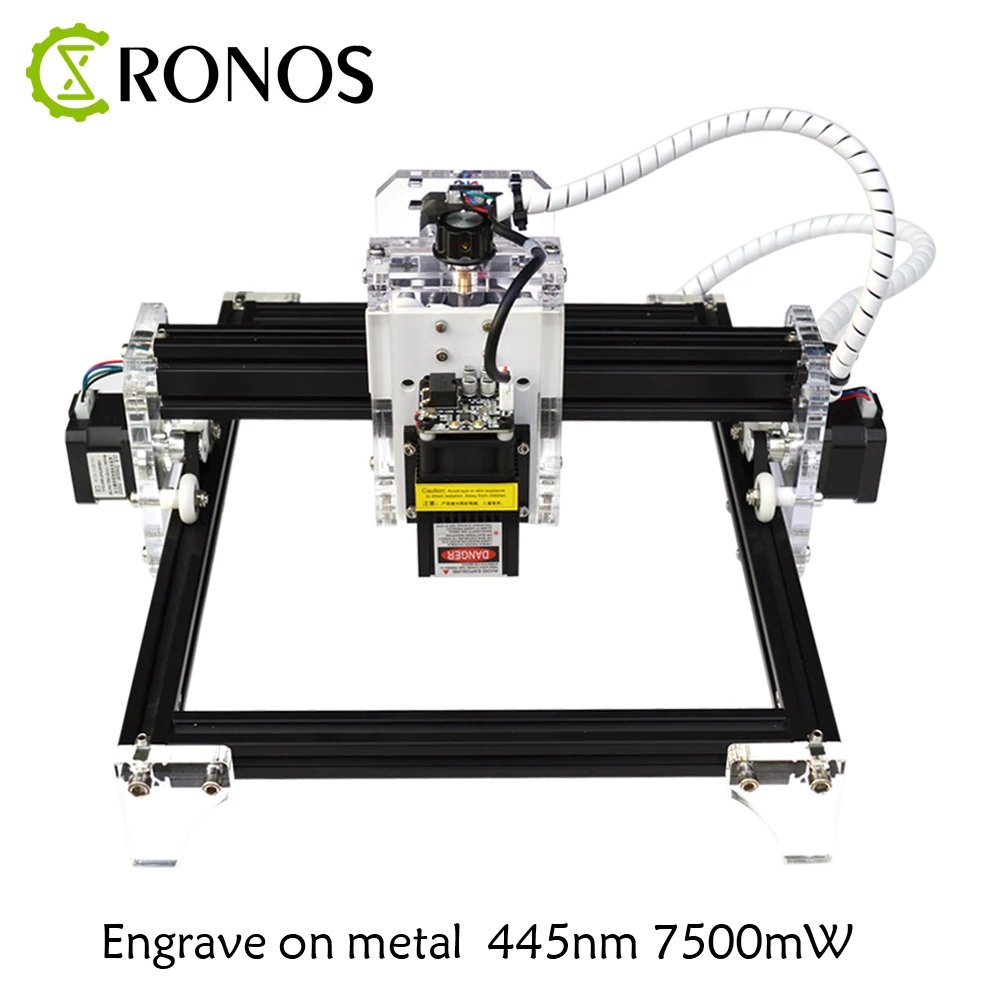 Лазерная гравировка машины 24*19 см рабочая зона GRBL 500 МВт-5,5 Вт лазерной только 7,5 Вт выгравировать из Металла не требуется сборка DIY древесины