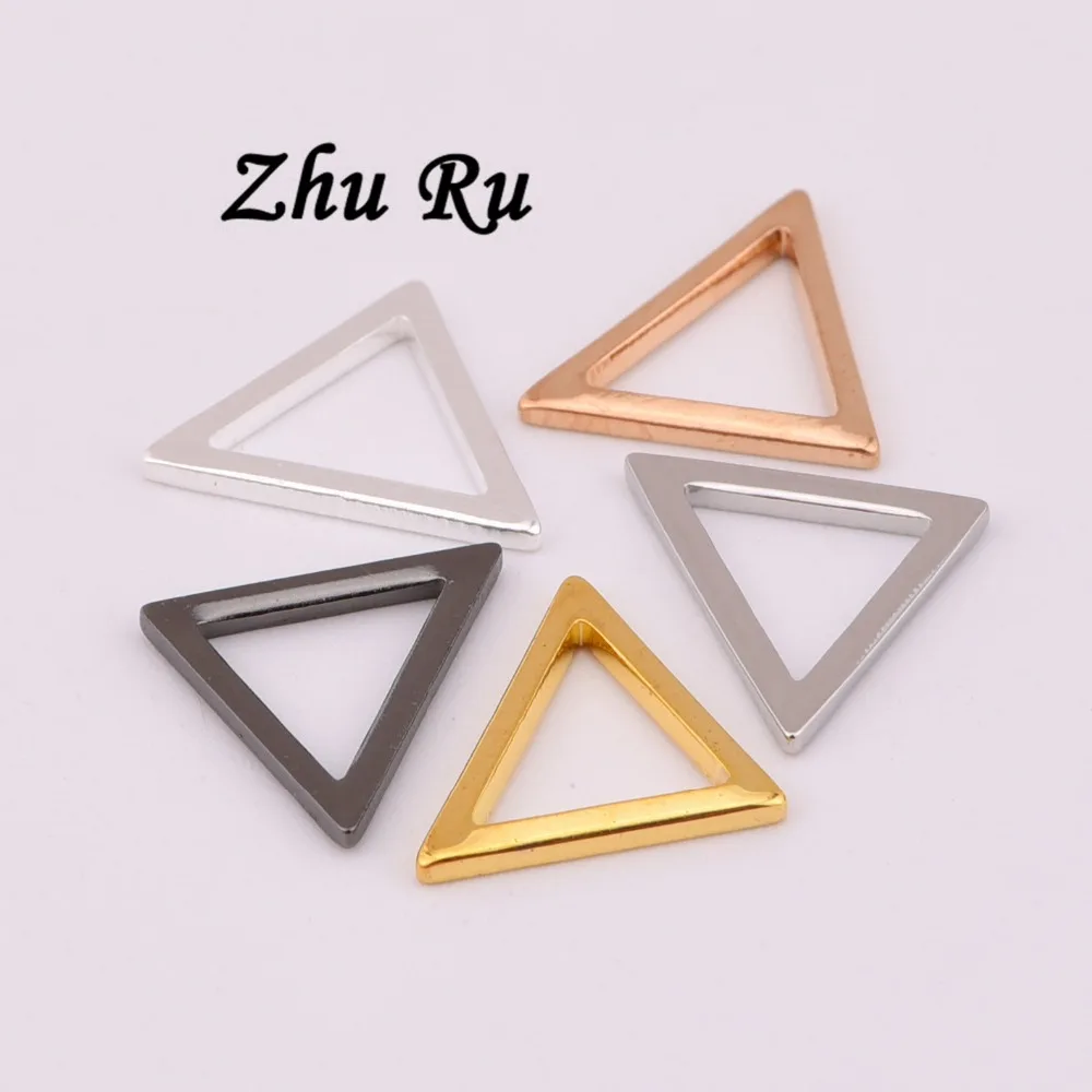 ZHU RU 10 шт./лот DIY модные ювелирные изделия треугольные подвески для подвесок