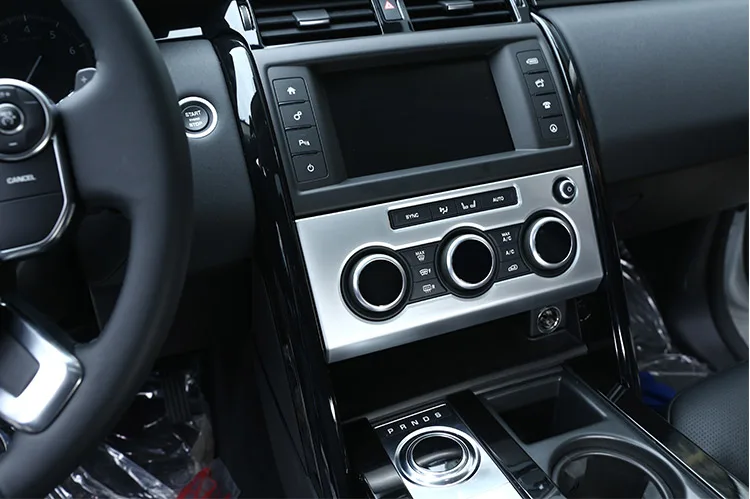 Для Land Rover Дискавери 5 LR5 HSE роскошный автомобильный Стайлинг ABS матовая Серебряная панель регулировки громкости накладка