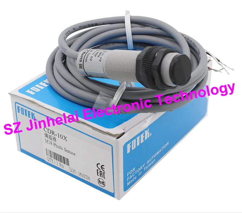 

100% New and original FOTEK Photoelectric switch CDR-10X 10-30VDC, Detection distance: 10cm