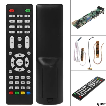 

Drop Ship&Wholesale V56 V59 LCD TV Driver Board DVB-T2+7 Key Switch+IR+1 Lamp Inverter+LVDS Kit 3663 APR28