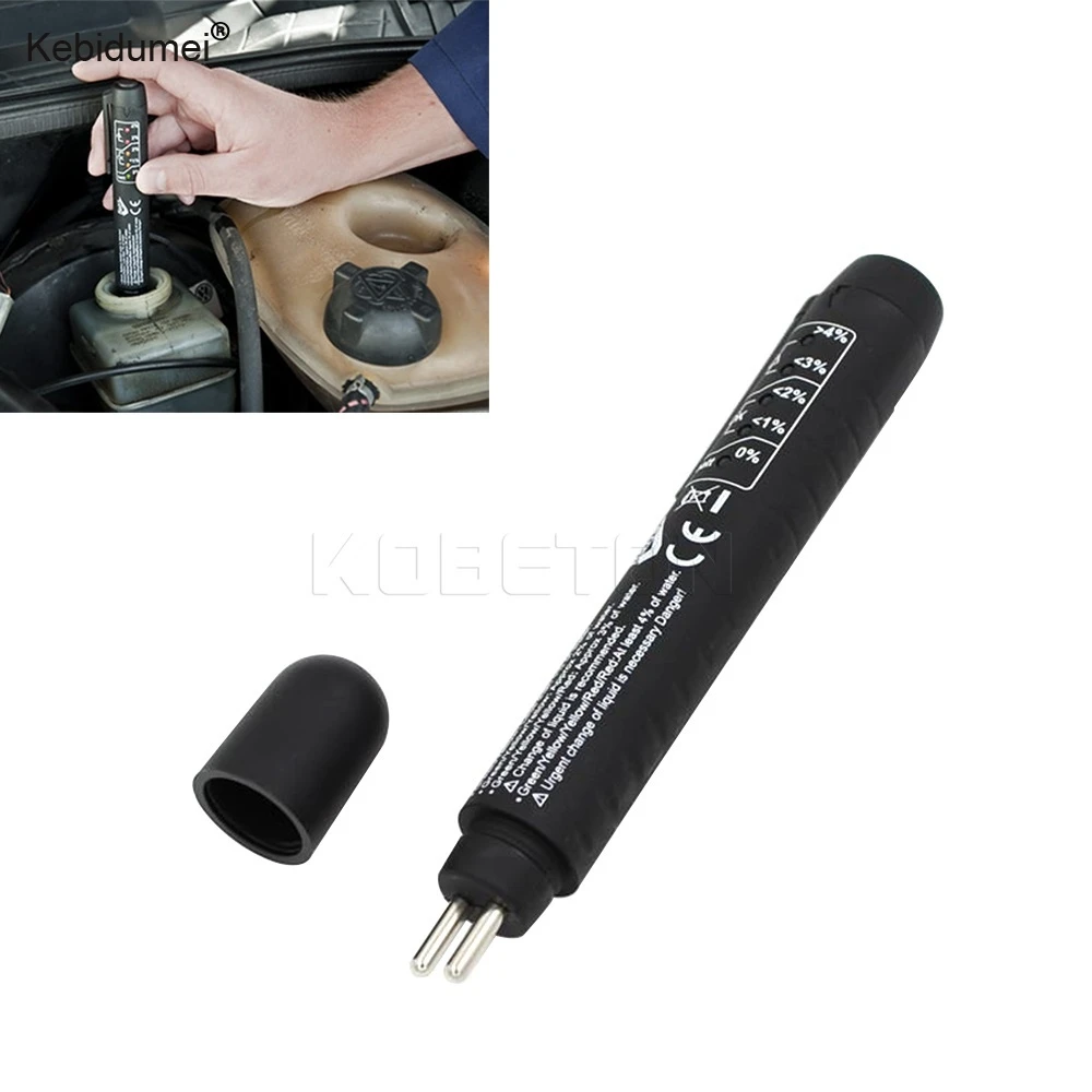 

kebidumei High Quality Car Diagnostic Pen with 5 LED Mini Electronic Brake Fluid Liquid Tester for Auto Car Vehicle Tools