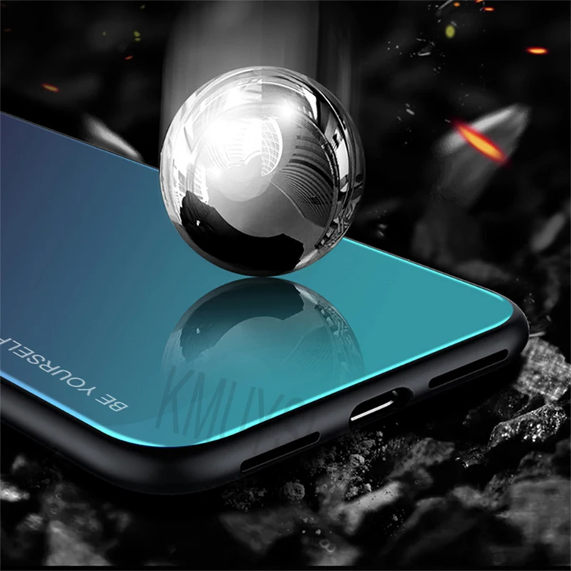 Цвет чехол для samsung Galaxy S10 X 5G S10e A9 A8 A6 плюс A7 A5 J8 J4 J6 S9 S8 Plus Note 8 9 Tempered Стекло крышка