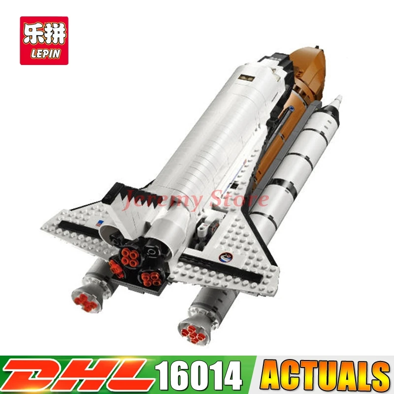 

Lepin 1230Pcs 16014 out of print Shtttle Expedition Spaceship Buliding Blocks Bricks Educational Compatible LegoINGlys 10231