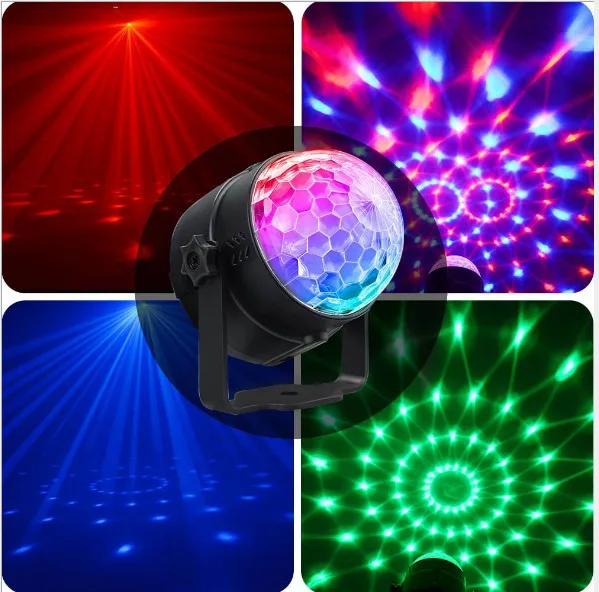 Mini RGB Stage Lighting effect Lamp Light DJ Disco Ball Lumiere 3W Sound Projector Music Christmas KTV Party Mini RGB Stage Lighting effect Lamp Light DJ Disco Ball Lumiere 3W Sound Projector Music Christmas KTV Party