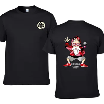 

Master Roshi Dragon Ball Z Super Saiyan T-shirt Euro Size 100% Cotton Short Sleeve O-Neck T Shirt male Cartoon Anime Top Tees