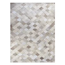 Натуральный бежевый цвет, ковер из воловьей кожи для гостиной, роскошный ковёр из воловьей кожи в стиле пэчворк, большой размер, декоративный ковер для офиса