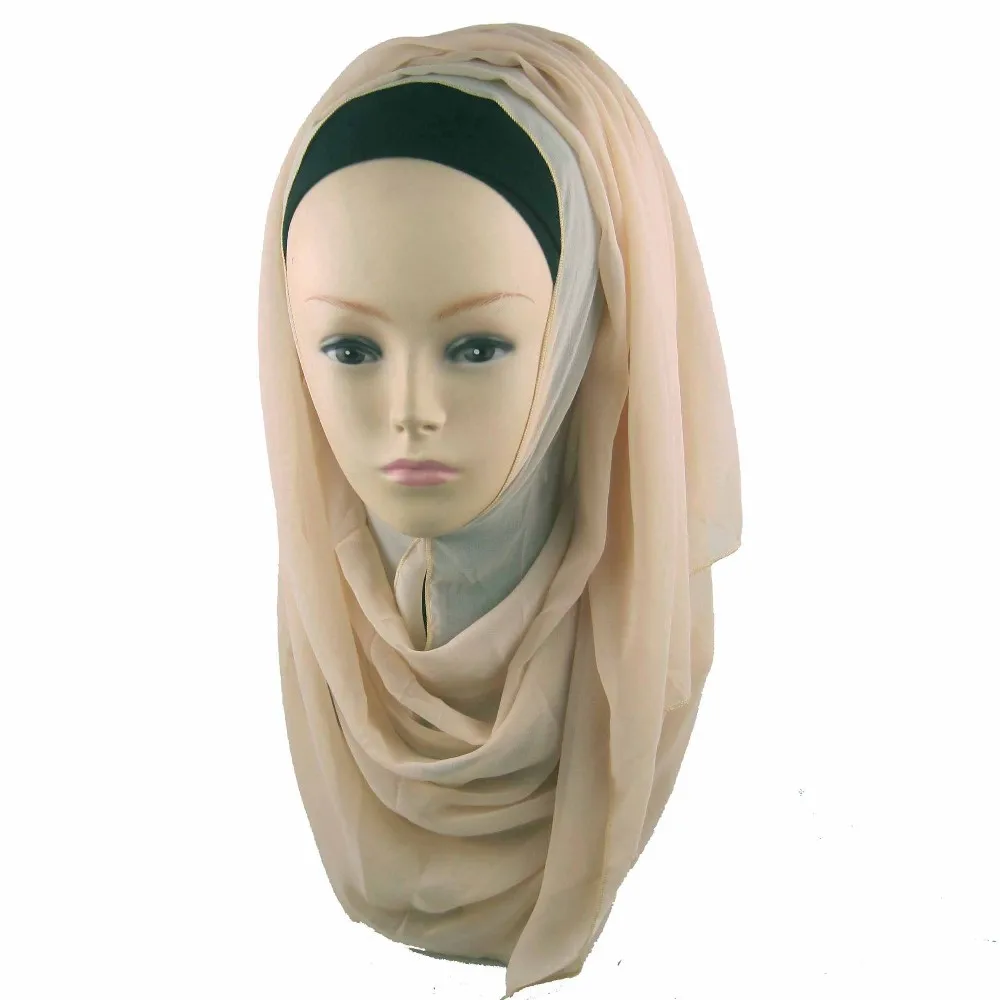 12 Pieceslot Popular Women Fashion Muslim Georgette Scarf Hijab 