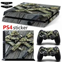 Оружие Ps4 тонкая Наклейка виниловая Обложка Наклейка PS4 тонкая кожа для PS4 тонкая консоль и 2 контроллера