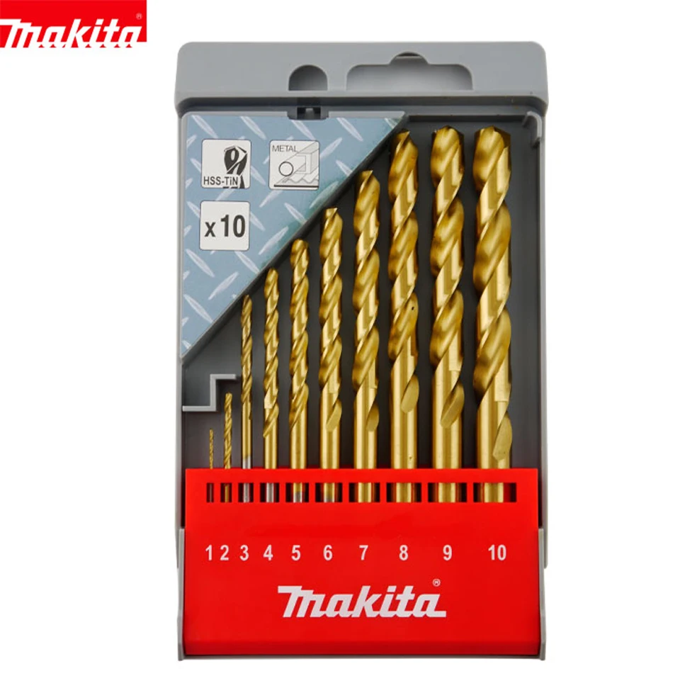 Genuine Makita Drill Impact Drill Coated Use Titanium Gold Metal Twist