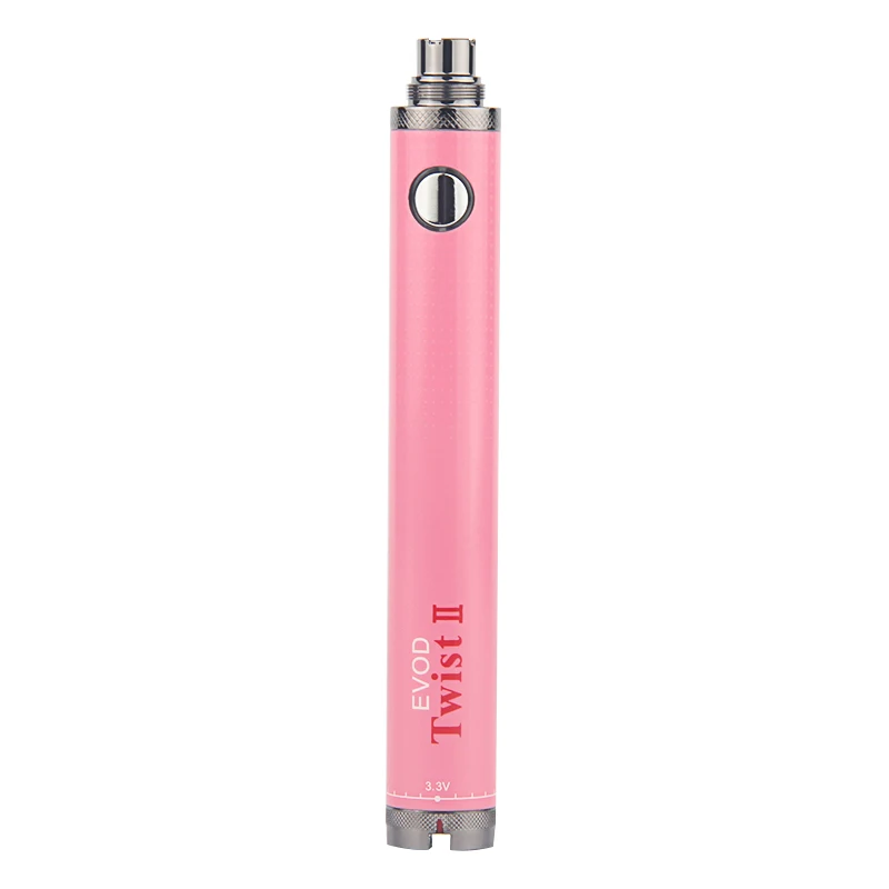 1 шт. EVOD Twist II 2 vaporizador переменное напряжение 3,3 V~ 4,8 V vape мод электронная сигарета vape для электронной сигареты EGO 510 Атомайзер - Цвет: Розовый