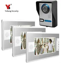 Yobang Security Home Video Intercom For Apartment videoportero Waterproof 1V3 Household Video Door Phone Intercom Camera