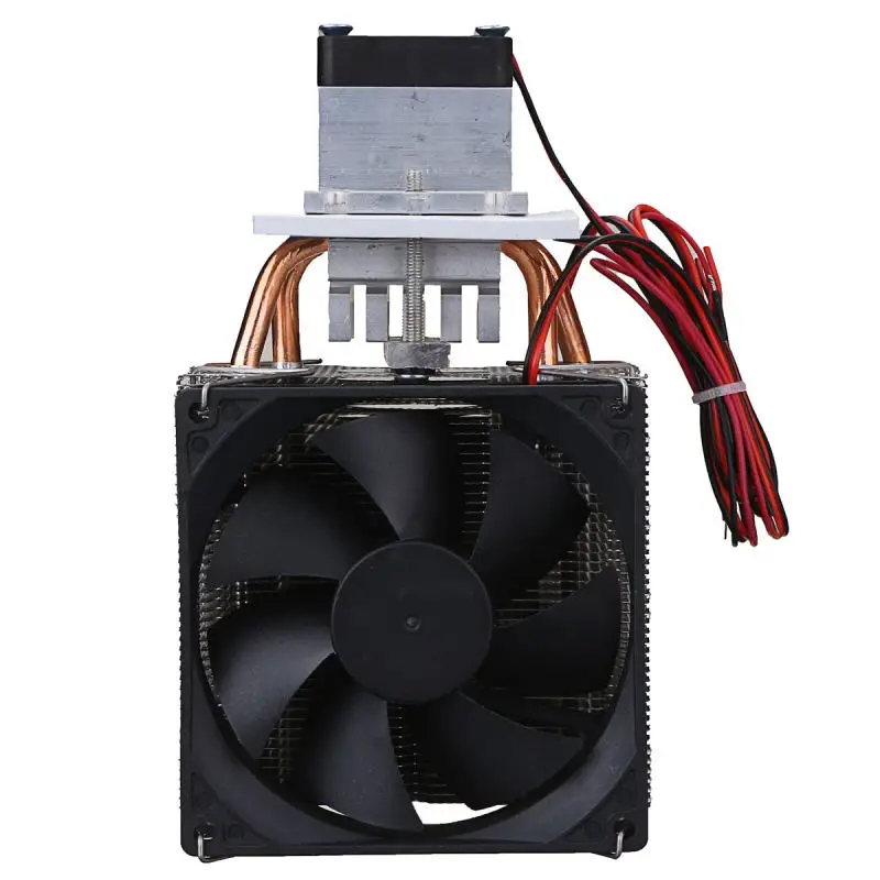

Brand New Household Thermoelectric Peltier 72W Cooler Refrigeration Semiconductor Cooling System Kit Cooler Fan Finished Set
