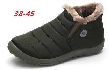 Большие размеры 35-48, теплые мужские зимние ботинки на меху плюшевые ботильоны на плоской подошве осенне-зимняя повседневная обувь Мужская Уличная обувь на платформе - Цвет: army green