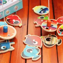 Новое поступление, интересные деревянные игрушки-рыбки, красочные двухполюсные магнитные игрушки для рыбалки, лучшие друзья для детей