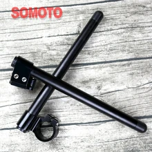 37 мм винтажная разделенная ручка мотоцикла из алюминиевого сплава черная ручка акустическая система зажим на руль