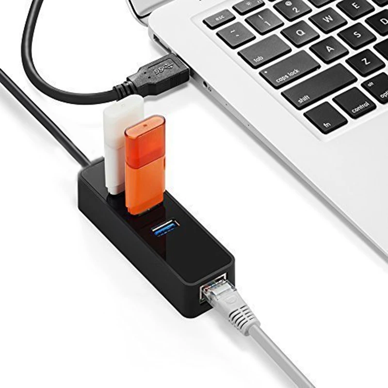 3 порта USB 0 Ethernet Lan RJ45 сетевой адаптер концентратор до 100 Мбит/с для ПК RF|USB-хабы| |