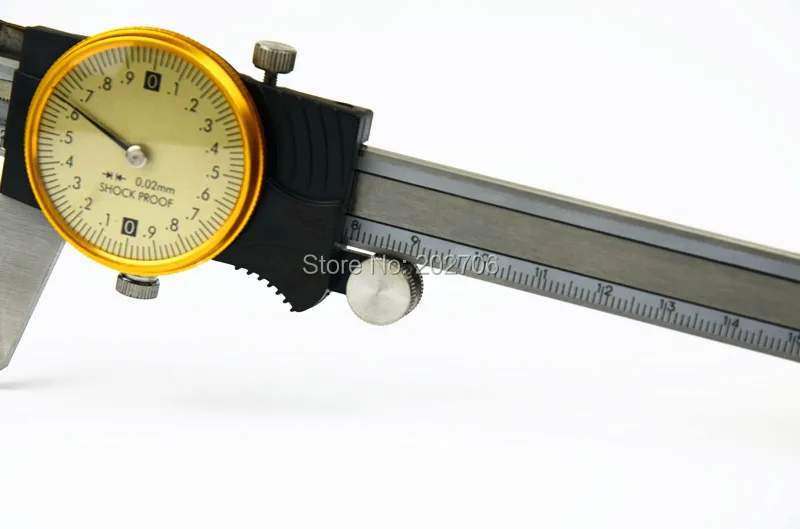 Высокая точность 0-150 мм 6 inch нержавеющая сталь циферблат суппорт 150 мм ударопрочной набрать штангенциркуль микрометр измерительный инструмент