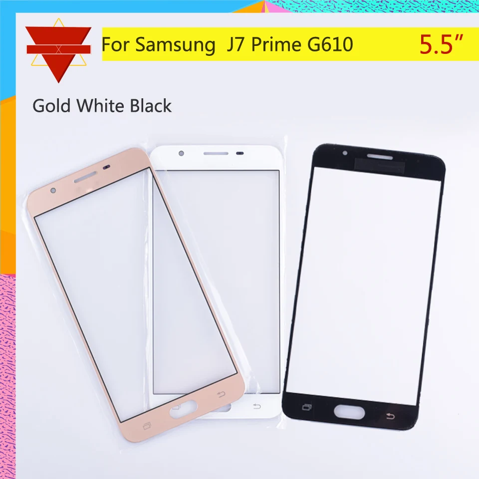 10 шт./лот для samsung Galaxy J7 Prime G610F G610 SM G610F/DS сенсорный экран передняя стеклянная