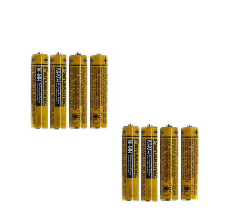 

8PCS NI-MH 1.2v 630mAh cells pilha recarregavel AAA Brand Cordless Phone batteries wireless keyboard rechargeable mouse toy