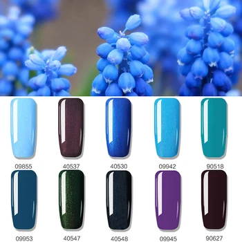 

UV LED Nail Gel Polish Soak Off Vernis Semi Permanent Top Base Coat Gel Lak Gelpolish Varnish Shilak 10 Pcs/SetPolish Lacquer Va