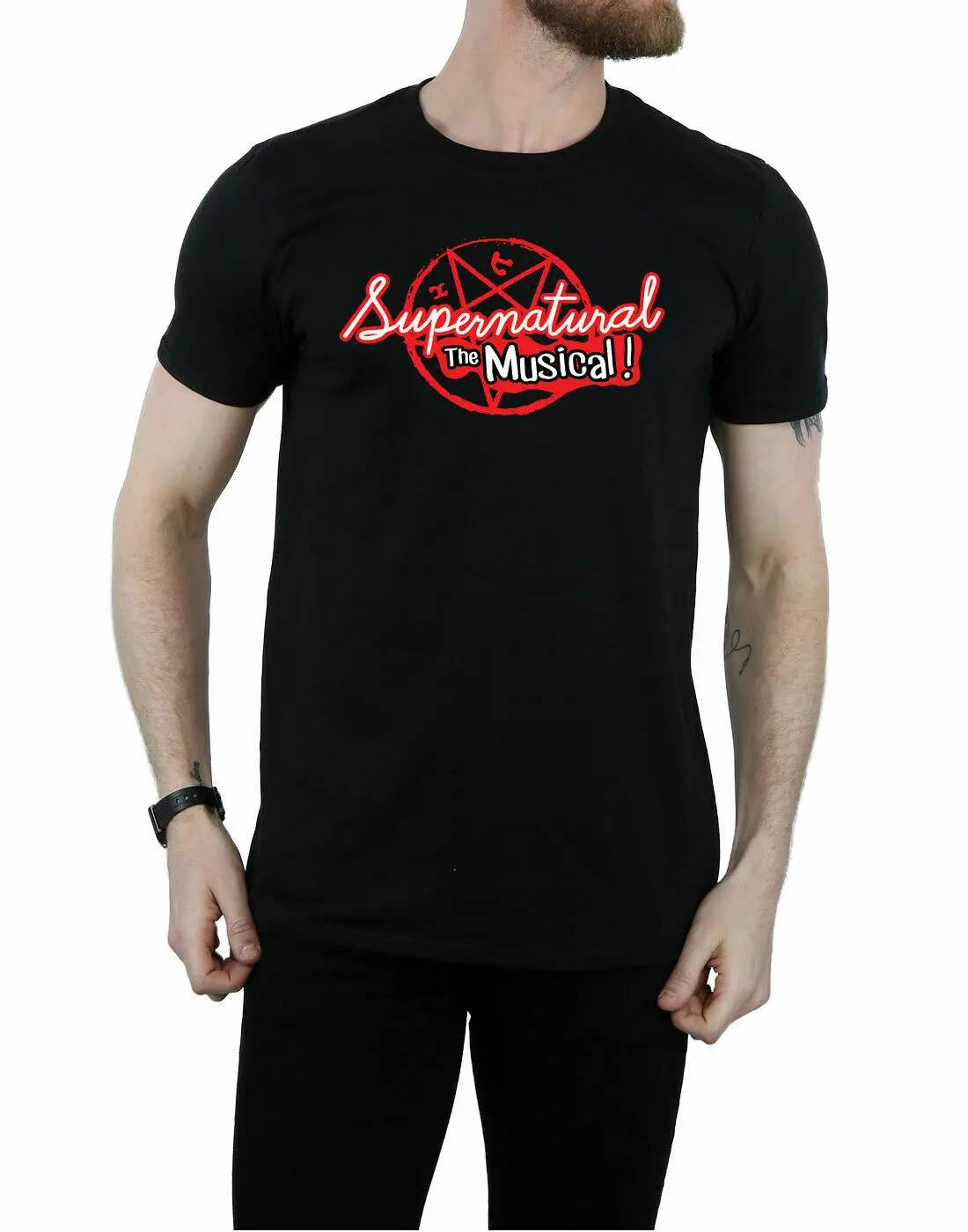 Supernatural Men's The Musical T-Shirt O-Neck Summer Personality Fashion Men T-Shirts Men'S T Shirt 2018 Newest Top Tee |