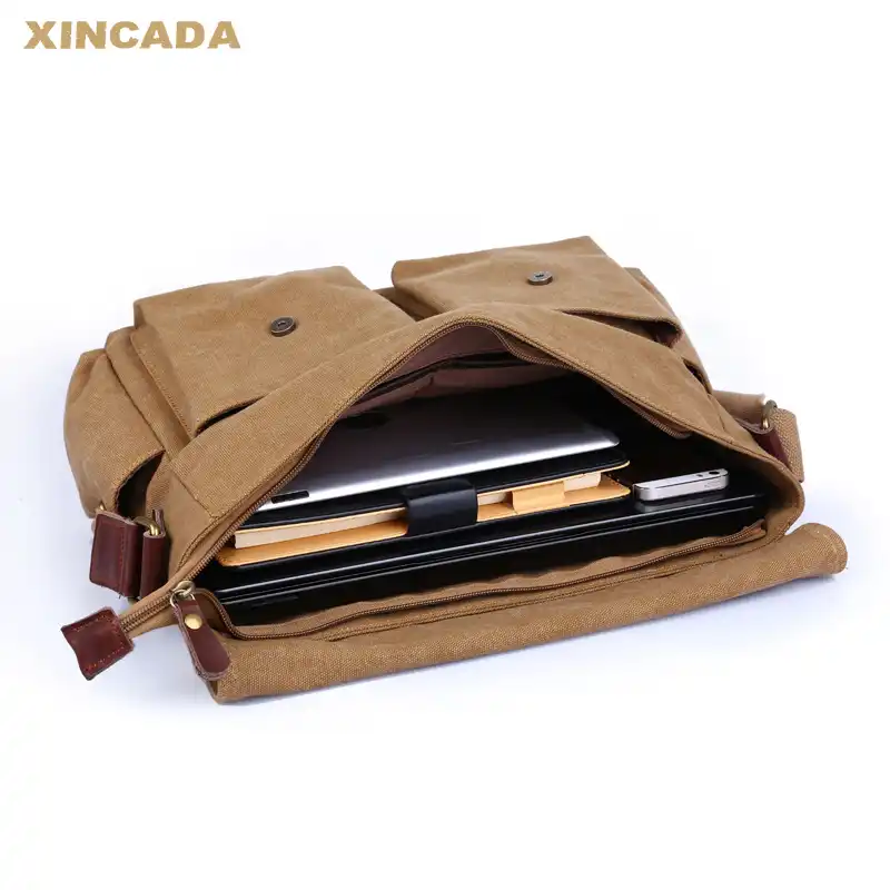 XINCADA холщовые сумки Мужская Повседневная сумка через плечо Диагональный крест