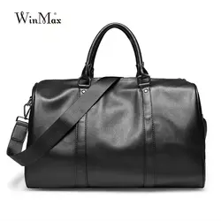 Для мужчин новые модные кожаные сумки мужской большой Ёмкость сумка ручка сверху путешествия Бизнес Сумки одну полосу дорожные сумки