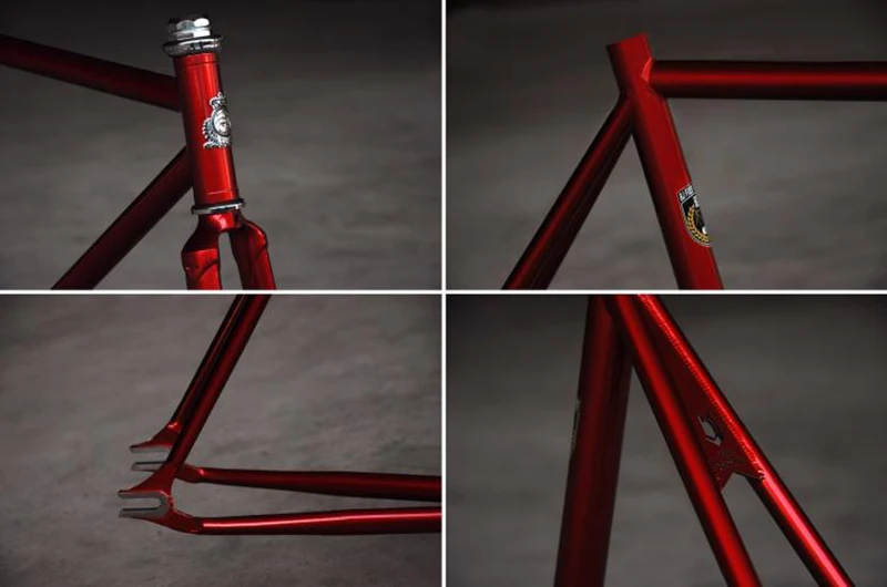 Perfect Chrome molybdenum steel frame 700C 50cm 52cm 54cm frame fixie bicyle road bike frame fixed Gear Bike frame 16