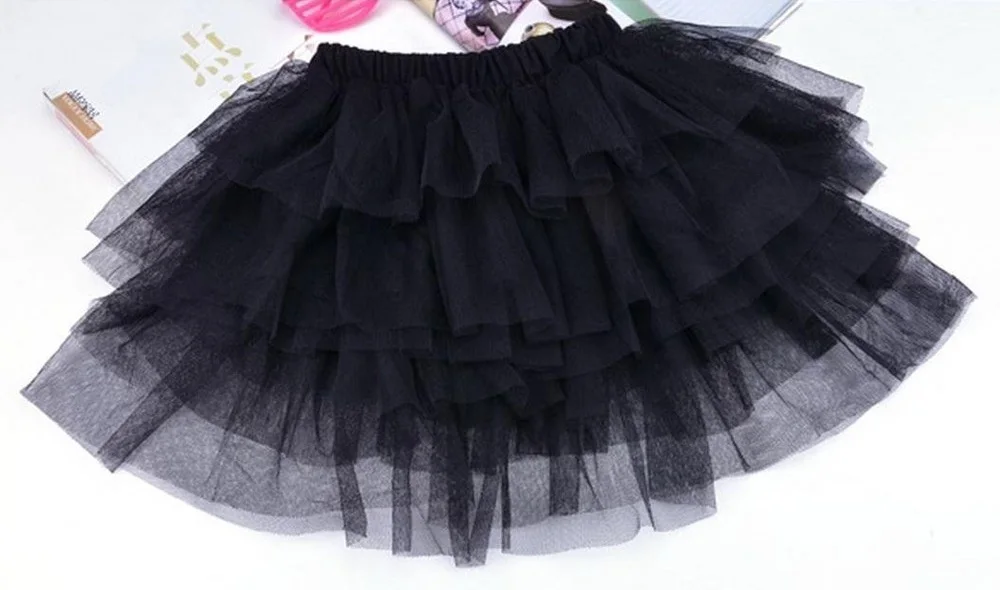 ABWE принцессы с юбкой-пачкой для маленьких девочек юбки pettiskirt короткие Мини-платья кружевная танцевальная одежда летние фатиновые юбки шифоновые яркие Fille юбка