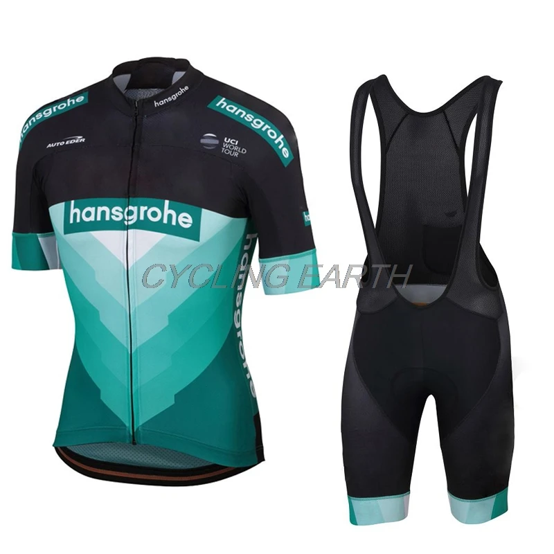 

New 2019 Team Men's Summer Cycling Jersey Short Sleeve Suit Set Clothing Clothes Bib Shorts Bicycle Breathable Shirt paded