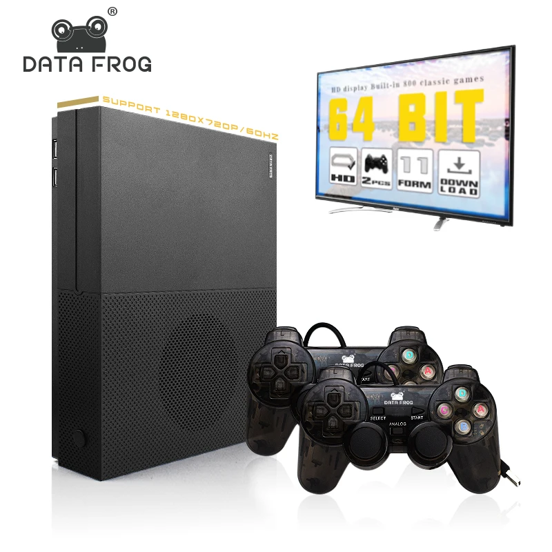 

Data frog HD Video Game Console Support 4K HDMI TV Output 64 Bit Built In 800 Games For PS1/GBA Retro Console